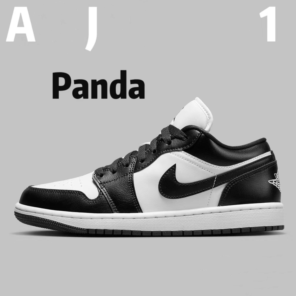 UA Unisex Shoes Air Jordan 1 Panda Lowcut Rubber Sneaker For Men