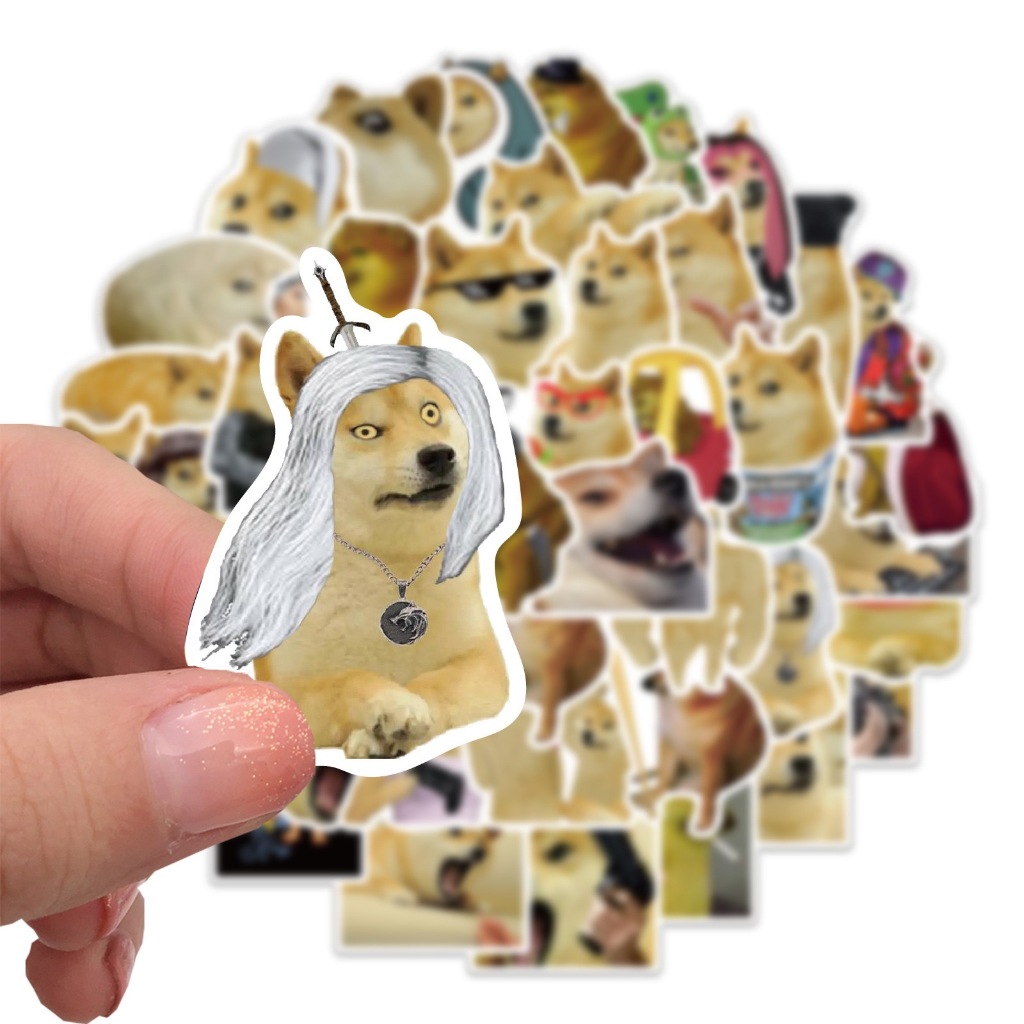 50PCS Funny Dog DOGE Meme Graffiti Stickers diy Phone Laptop Luggage ...