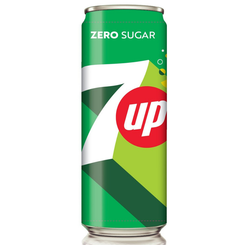 7up Zero Sugar Carbonated Drink In Can Lemon Lime 320Ml Shopee