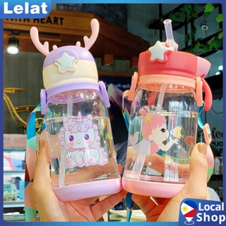 Creative Cartoon Antler Baby Cups Straw