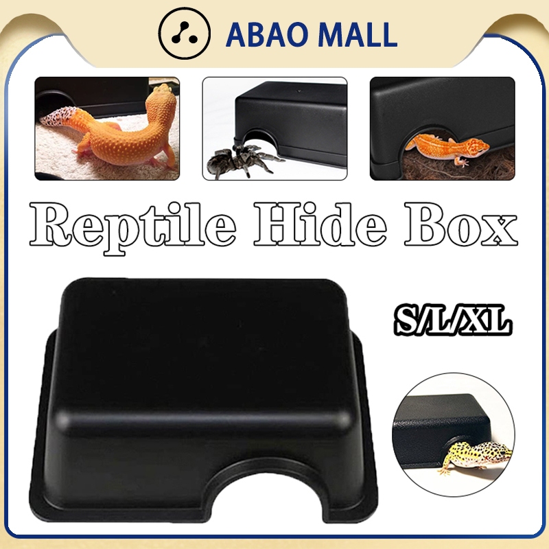 Reptile Hide Box Snake Lizards Gecko Habitats Caves Hiding Snake Cage