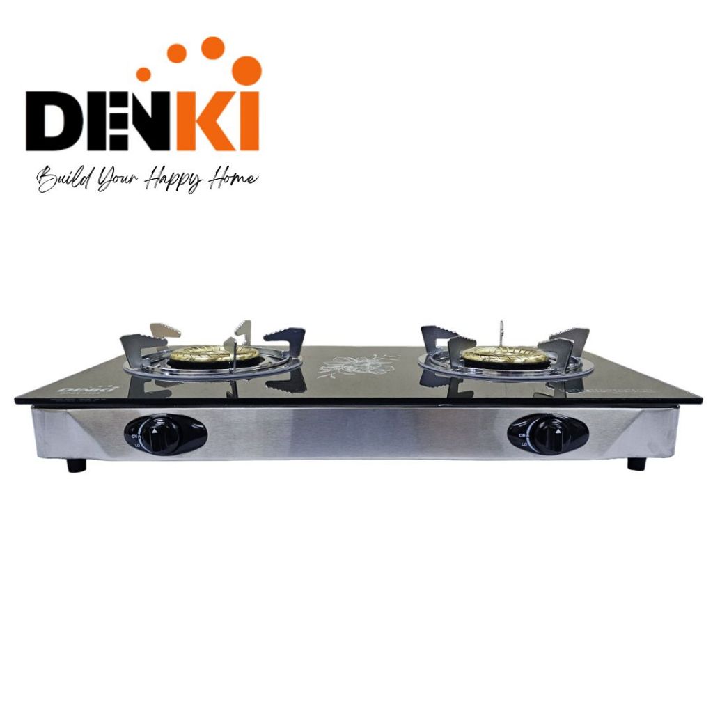 Denki Glass Top Double Burner Gas Stove Shopee Philippines
