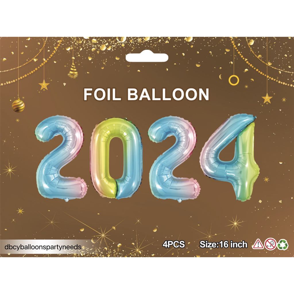 2024 Foil Balloon Set 16inch Birthday Partyneeds Happy New Year   Ph 11134207 7r98u Lmohcjvxqz1t46