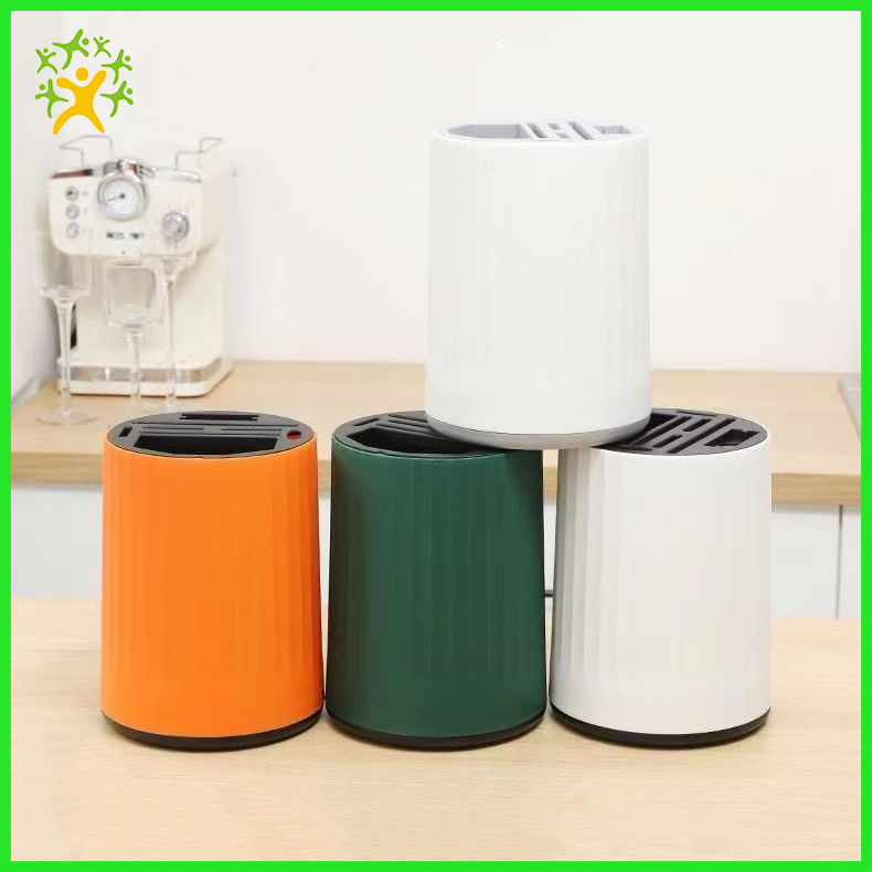 Kitchen Rotating Knives Holder 360 Degree Rotating Chopsticks Cage ...