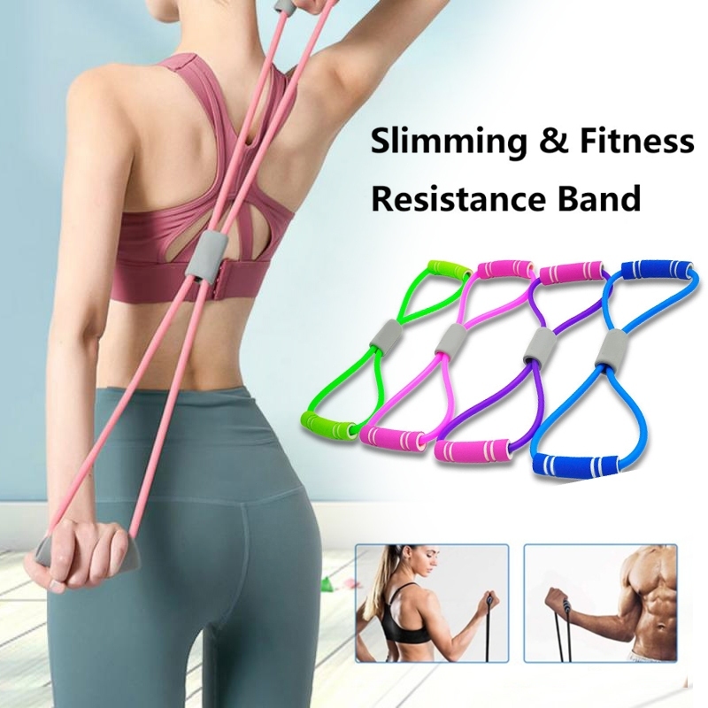 Pull Rope Exercise Rubber Yoga Resistance Band Elastic Tension Rope Gym  Fitness natural Rubber latex