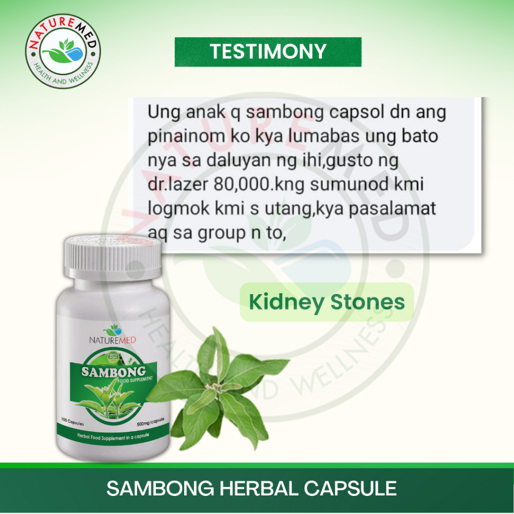 2 BOTTLES NATUREMED SAMBONG CAPSULE | 100 Capsules | Shopee Philippines