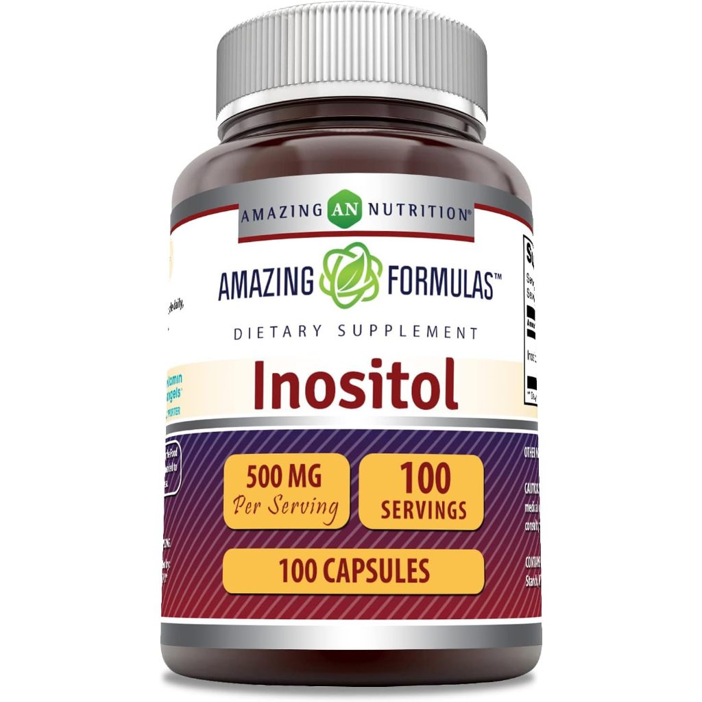 Amazing Formulas Inositol 500 mg 100 Capsules Supplement (for PCOS