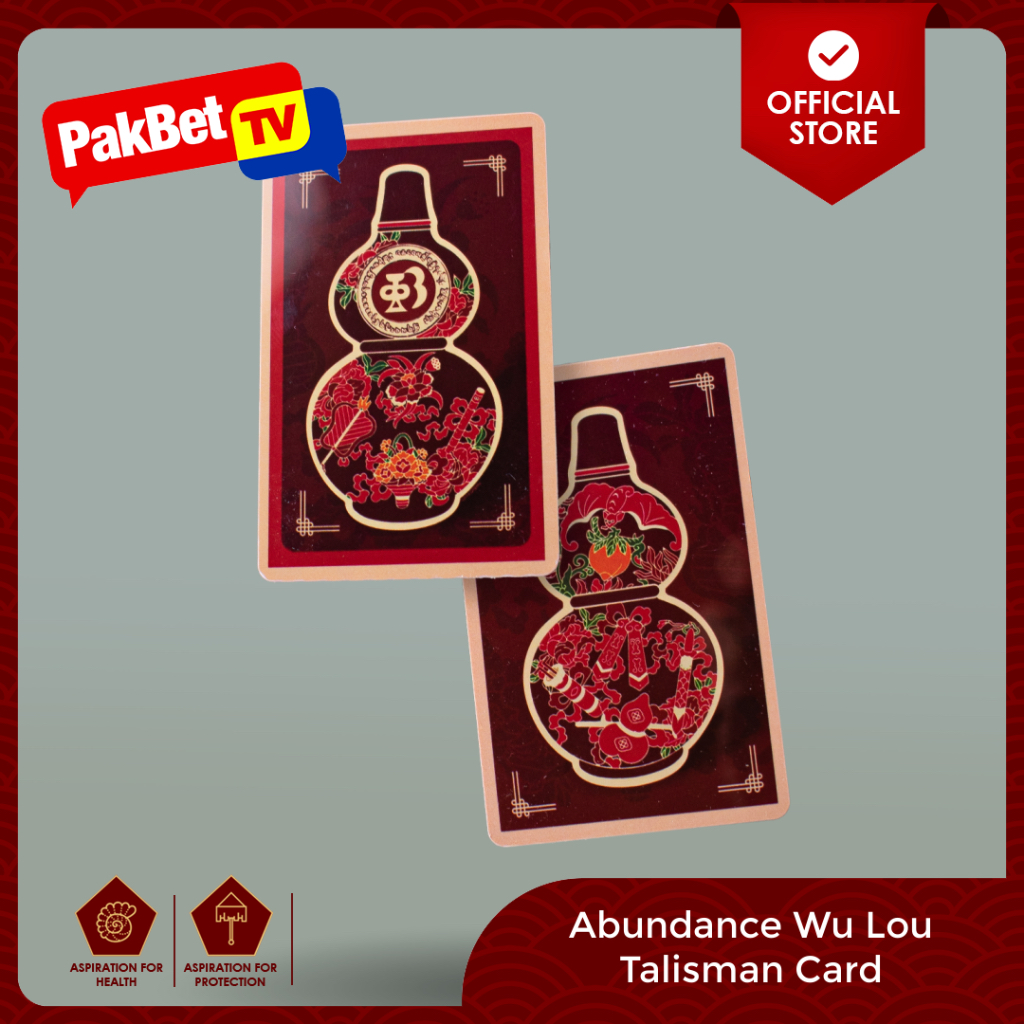 2024 Abundance Wu Lou Talisman Card Feng Shui by PakBet TV Shopee