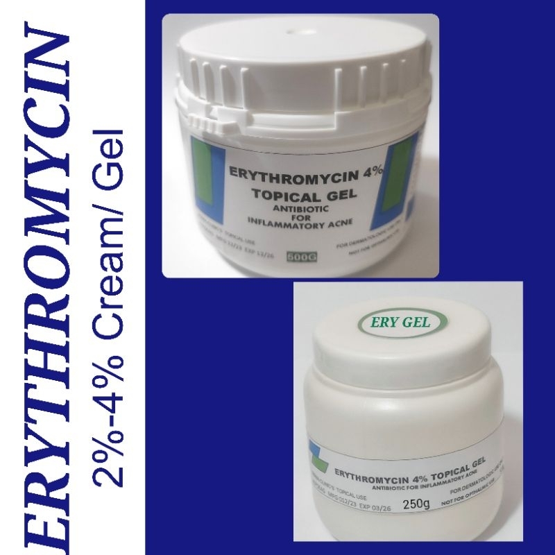 250g 500g ERYTHROMYCIN ( 24) Cream/Gel for folliculitis, inflamed