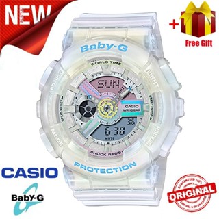 Casio Baby-G Men´s White Buckle Band Digital Watch Water Resistant