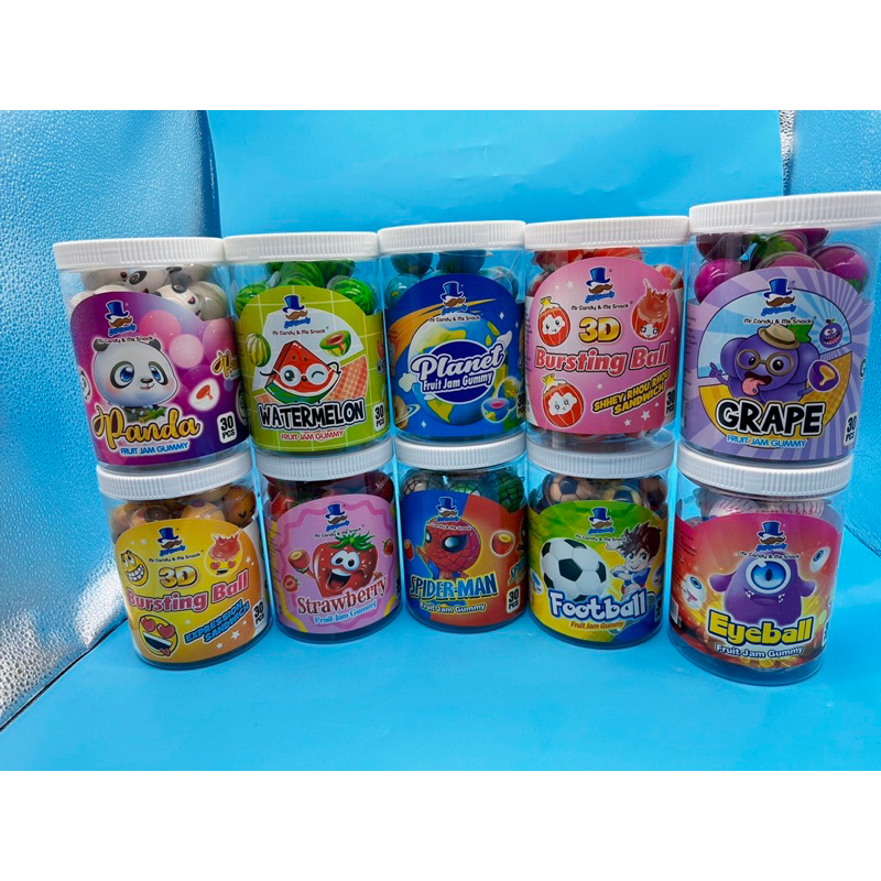 Mr Candy Fruit Jam Gummy Series 30Pcs/Bottle Shopee Philippines