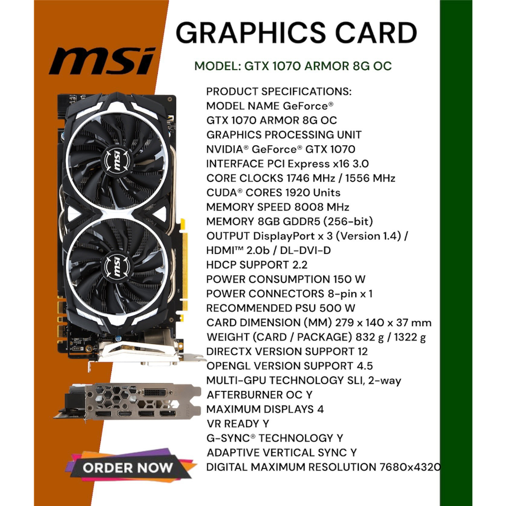GRAPHICS CARD GTX-SERIES (Pre-owned) | Shopee Philippines