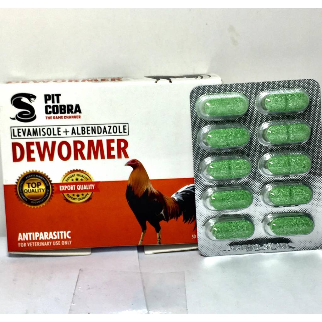 [CLR AGRIVET] 10pcs Pit Cobra DEWORMER Antiparasitic for Gamefowl