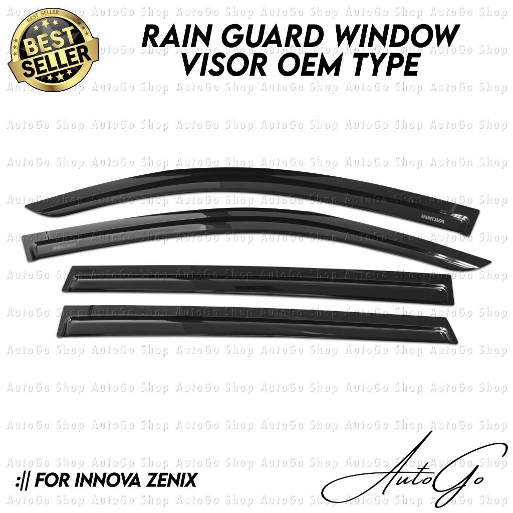 Smoke Black Trim Window Visor Rain Guard With Clips For 2023-2024 Acura Integra (4-Piece Set)