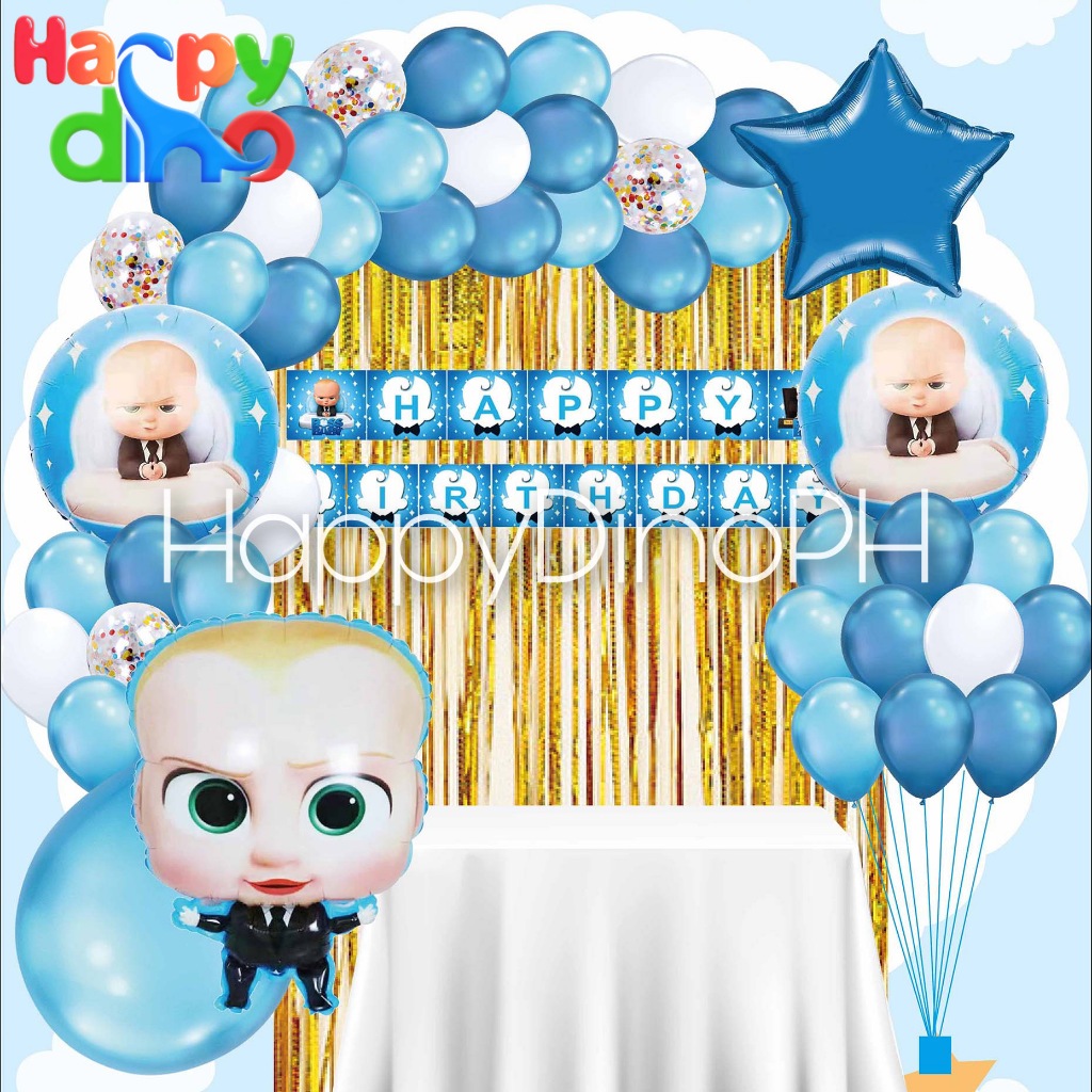 Baby Boss Birthday Balloon Set Birthday Partyneeds Party Decoration ...
