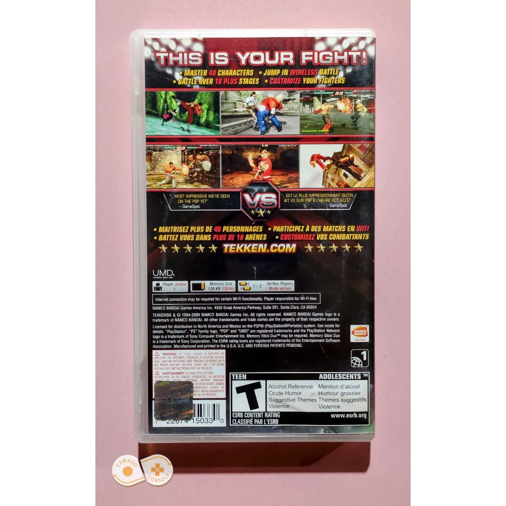Tekken 6 - [PSP Game] [ENGLISH Language] [CIB / Complete in Box ...