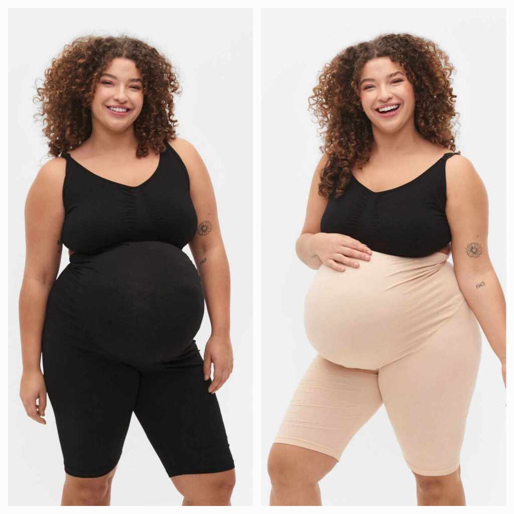 Rion Plus Size Maternity Cycling Shorts Soft Stretchable Garter High Waist Length 17.5 inches Shopee Philippines