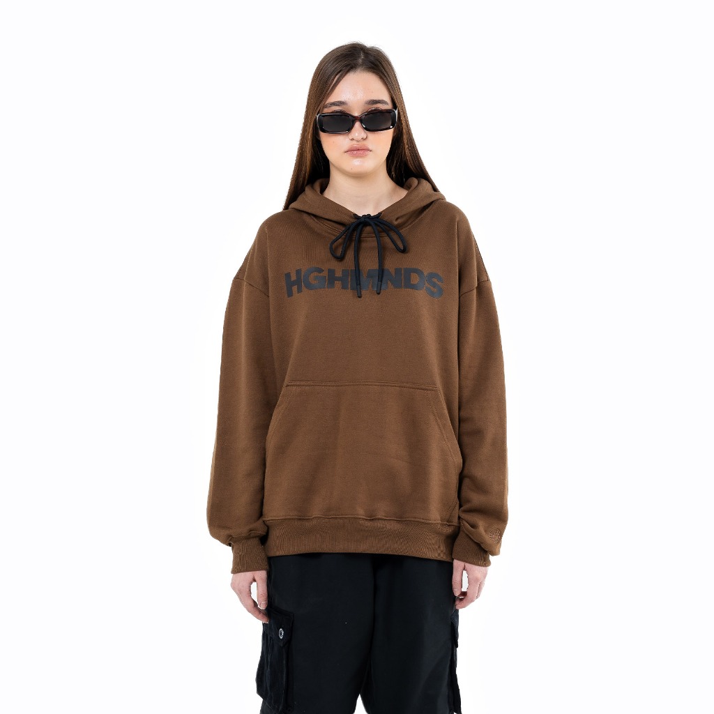 HGHMNDS CLO. - Trademark Hoodie Brown | Shopee Philippines