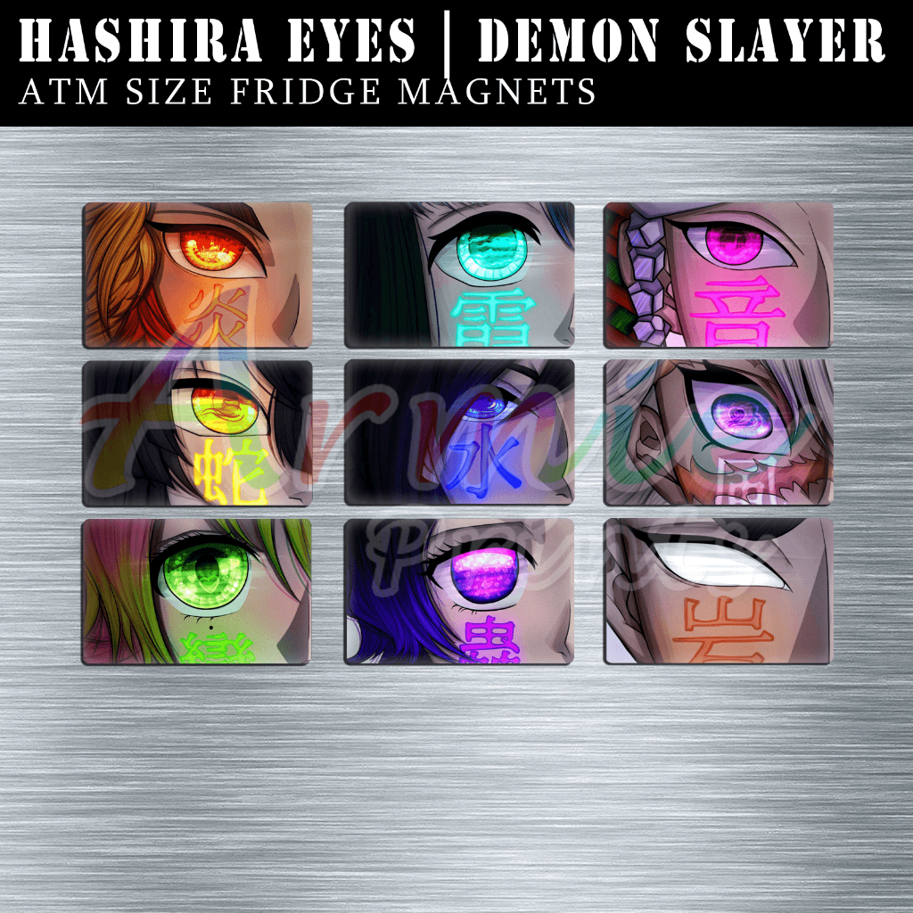 Anime | Kimetsu No Yaiba | Demon Slayer | Hashira Eyes ATM Size Ref ...