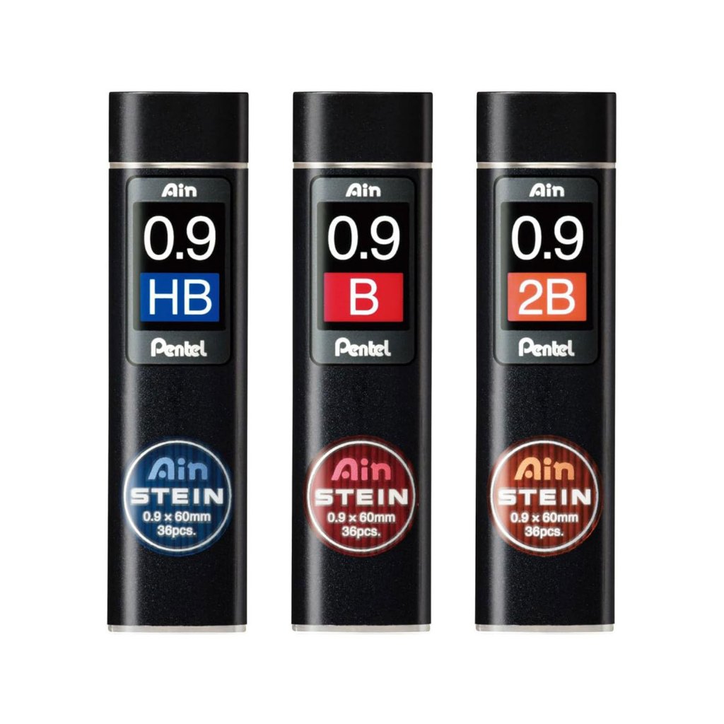 Pentel Ain Stein Mechanical Pencil Lead 0.9 mm HB B 2B Shopee