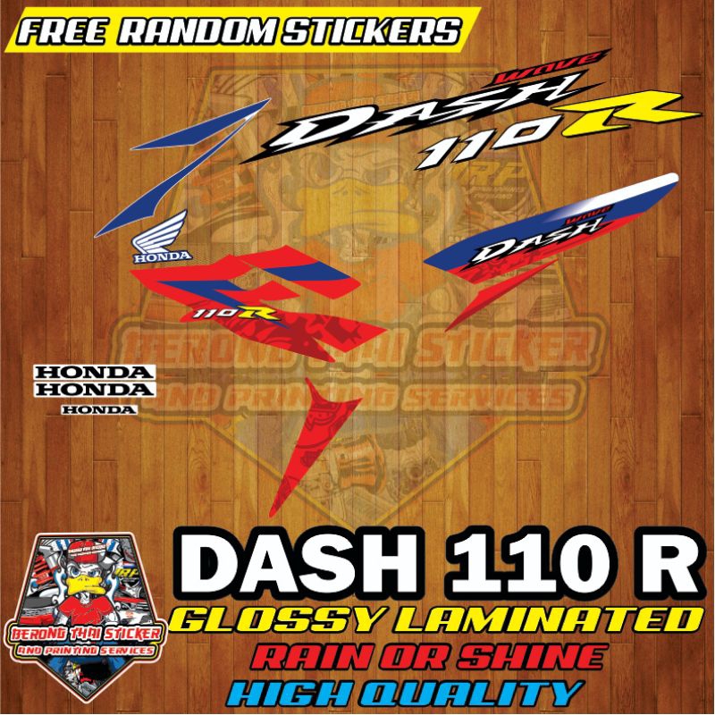 Honda Dash 110 Stock Decals Laminated Shopee Philippines