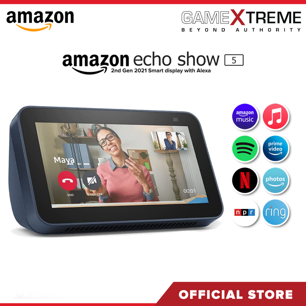 Amazon Echo Show 5 2nd Gen 2021 Smart display with Alexa (blue ...