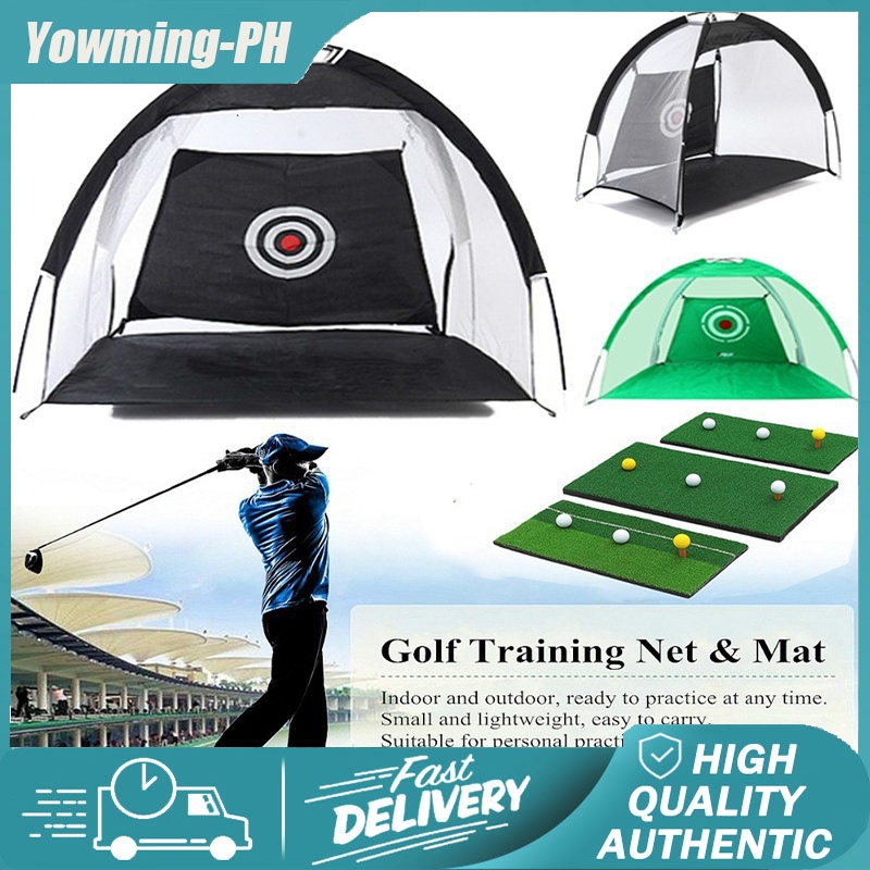 Portable Golf Practice Net Foldable Golf Hitting Cage Practice Training