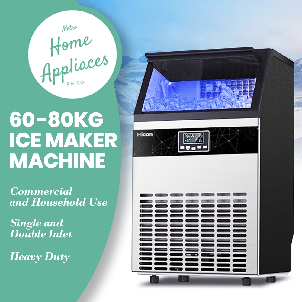 Automatic Ice Maker Machine 60kg80kg Heavy Duty Commercial and