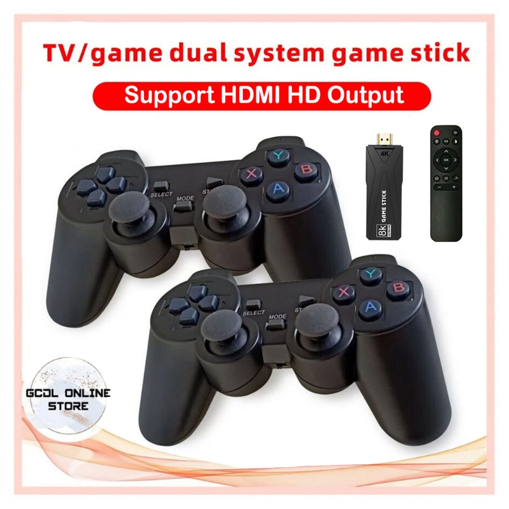 Game Box 8K Ultra HD Set-Top Box Android TV+Dual System Game Stick with ...