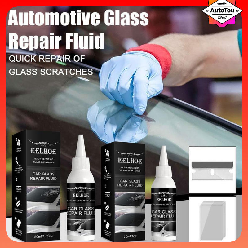 Windshield Glass Repair Kit Cracked Car Glass Resin Drip Easy To