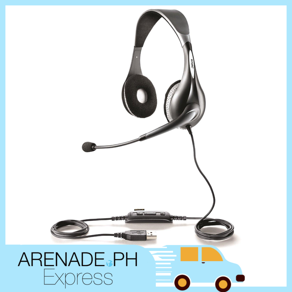 Jabra UC VOICE 150 Duo Corded Headset for Softphone (1 Count) Shopee