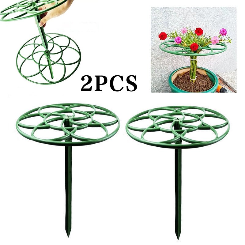 2pcs Plant Support Stand Plastic Plant Climbing Grid Rack For Indoor Outdoor Plant Vegetables