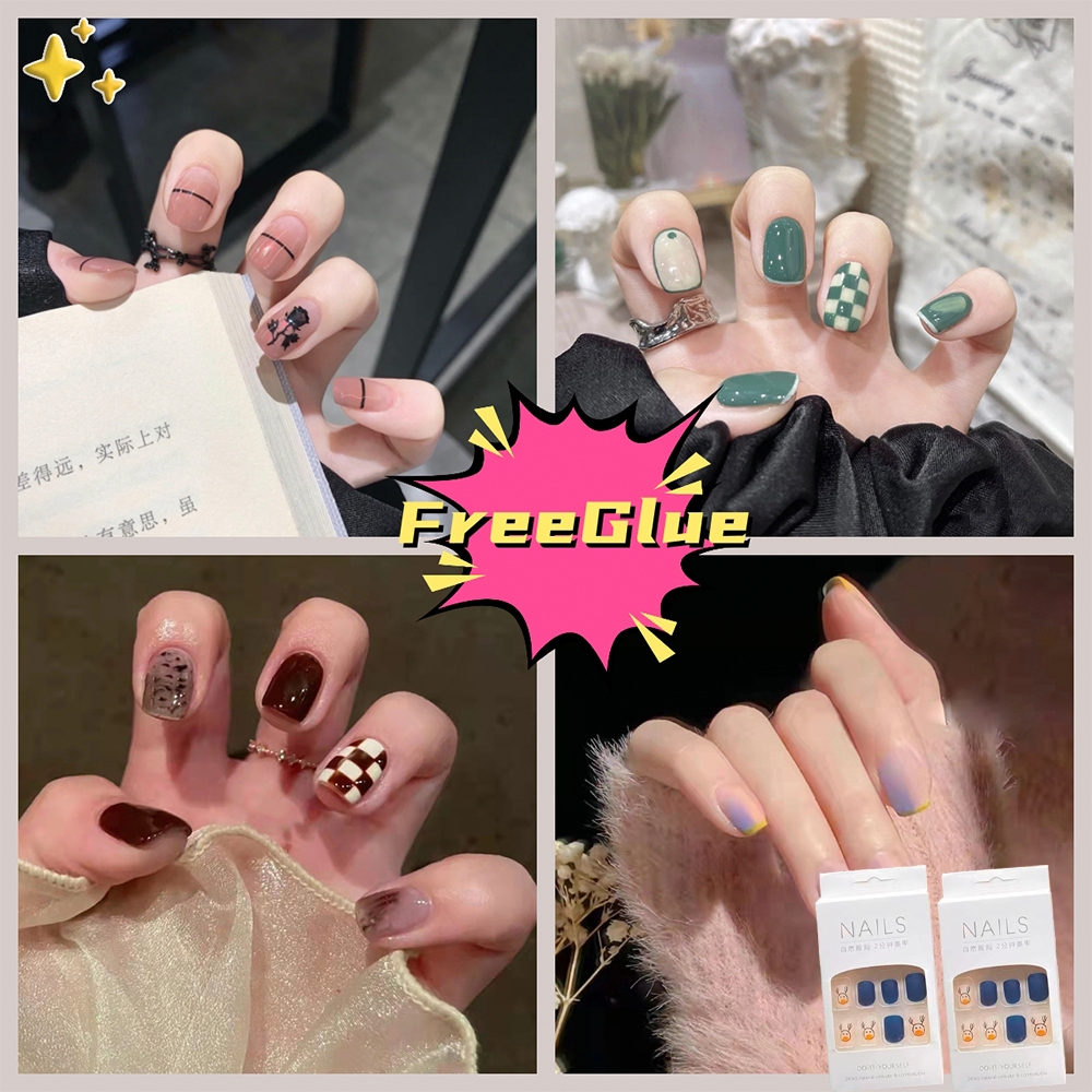 Diy glue on deals nails