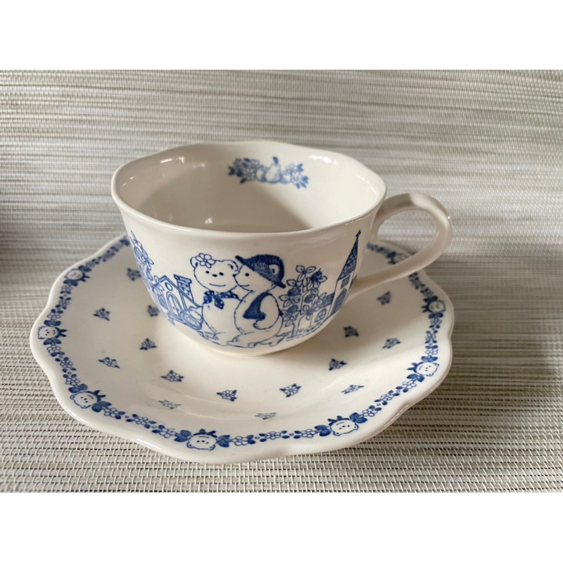 Nikko Tableware Teddy Bear Rose Pattern Fine Porcelain Cup and Saucer ...