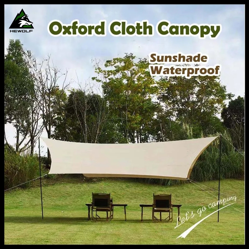 Outdoor Canopy Awning Waterproof Tarp Canopy Hammock Tent Tarpaulin