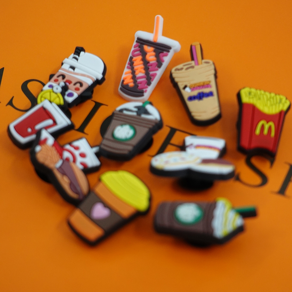 Soft Drink McDo Fries Crocs Charms Set Jibbitz Food | Shopee Philippines