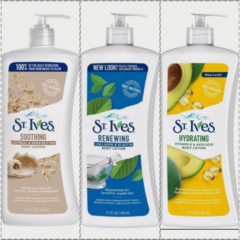 ST. IVES - RENEWING COLLAGEN & ELASTIN / OATMEAL & SHEA BUTTER BODY ...