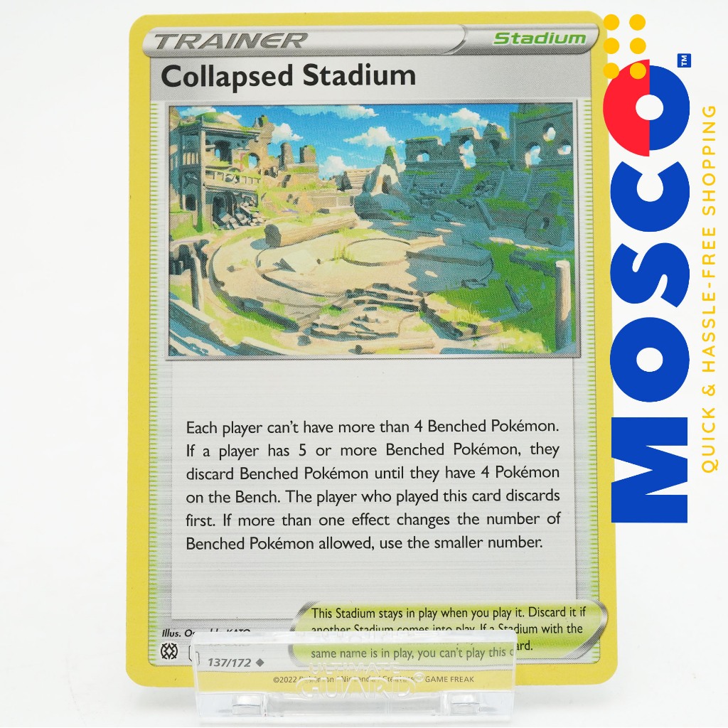 collapsed stadium pokemon card price 2022 LOST ORIGIN GOLD SECRET RARE #215/196 Listed cards may have imperfections. Collapsed Stadium - 137/172 -