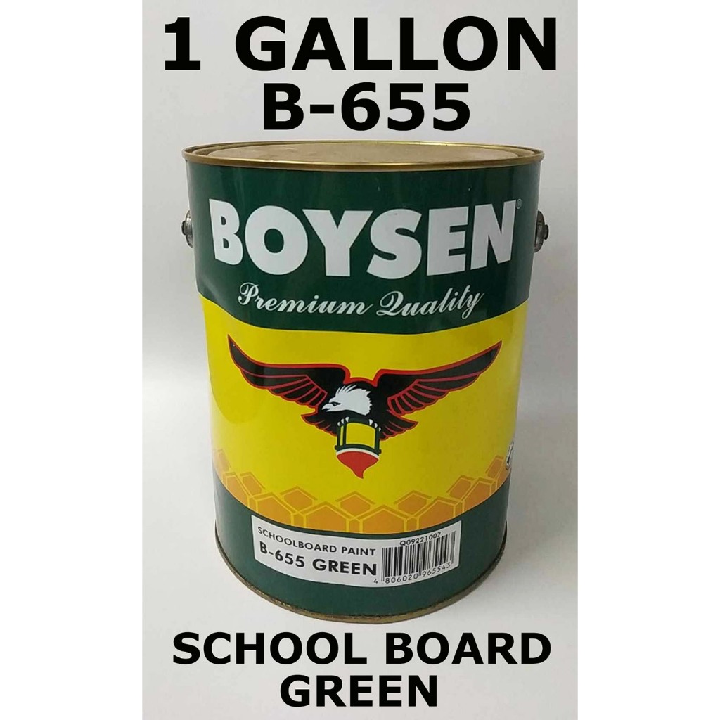 BOYSEN SCHOOLBOARD PAINT GREEN B655 ( 1 GALLON ) SCHOOL CHALK BLACK