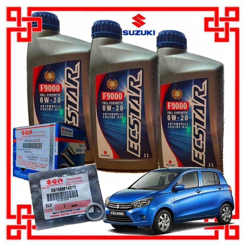 Suzuki Celerio Change Oil Package Ecstar 0W20 Engine Oil Fully