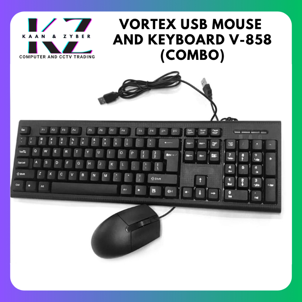Vortex usb mouse and keyboard v 858 combo shopee philippines