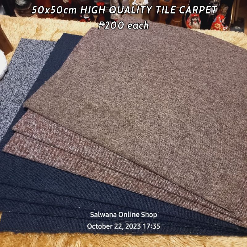 50x50cm HIGH QUALITY TILE CARPET JAPAN SURPLUS Shopee Philippines