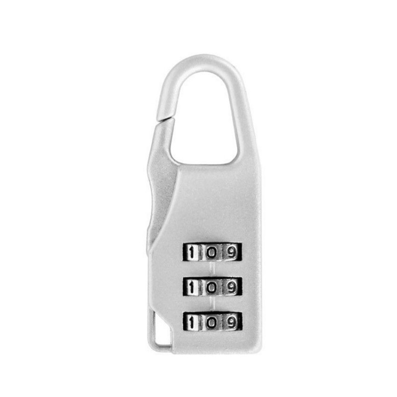 3 Dial Digits Code Number Password Combination Padlock Safety Travel