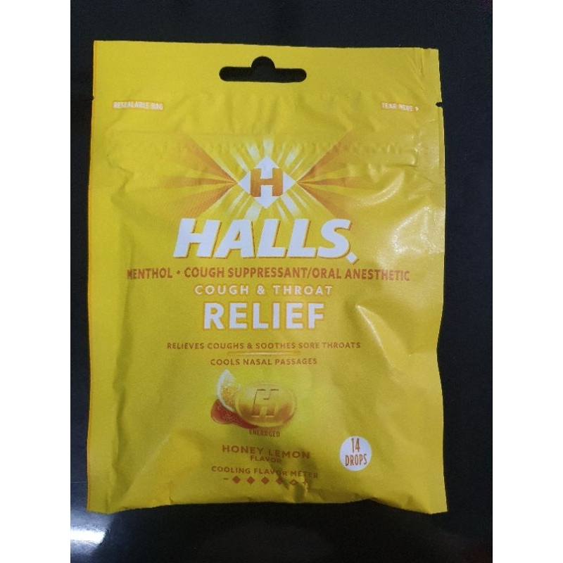 HALLS RELIEF Menthol • Cough Suppressant / Cough & Throat Relief (14 ...