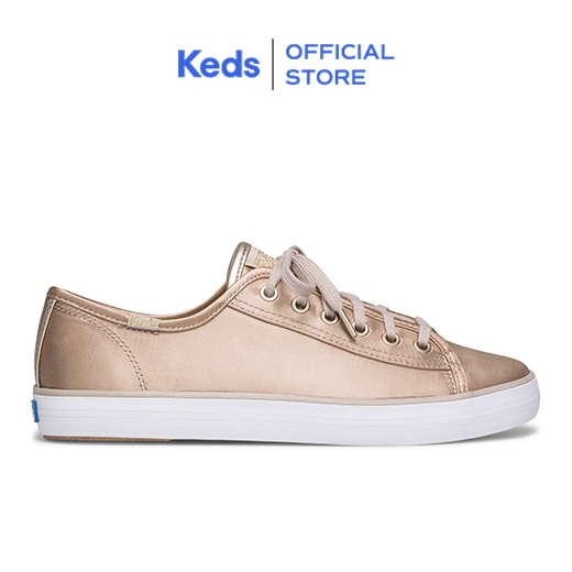 Keds Kickstart Mesh Women s Lace Up Sneakers Satin Taupe WF60245 Shopee Philippines