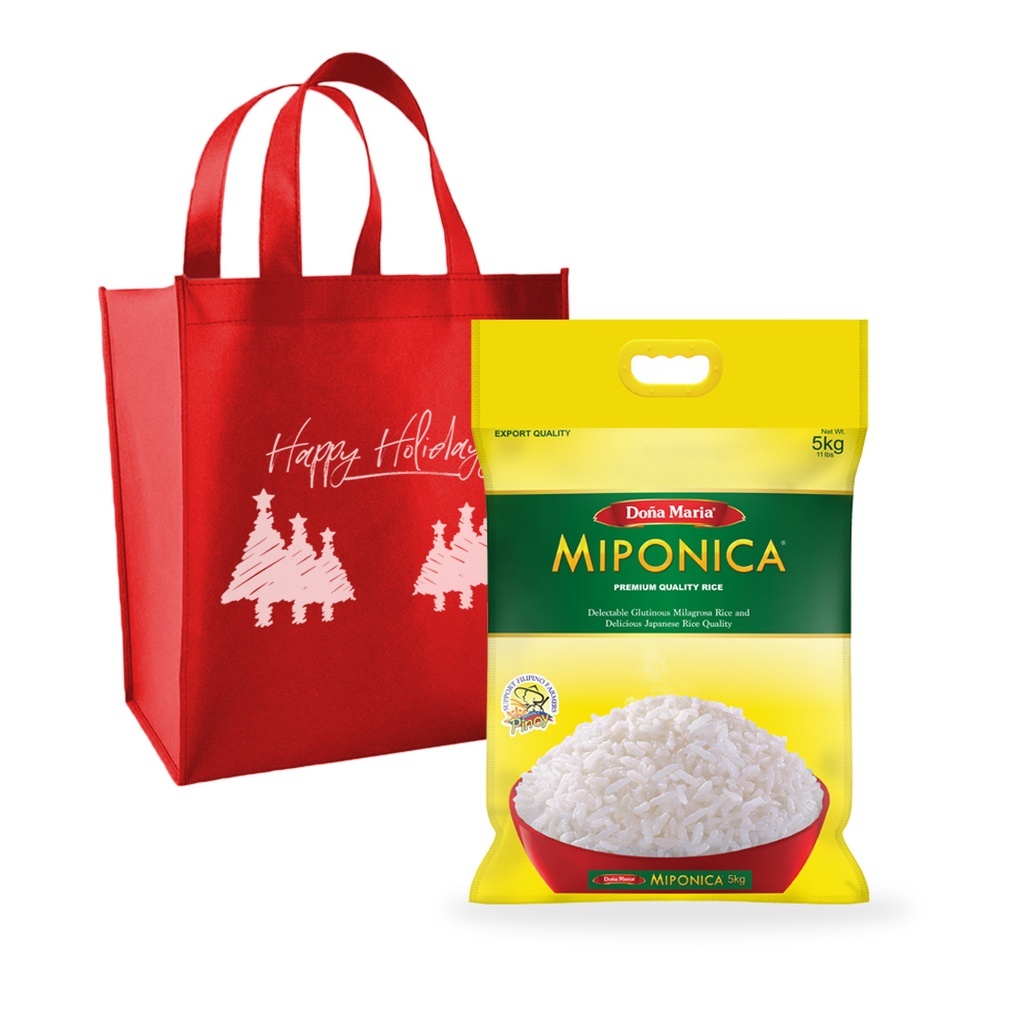 Dona Maria Miponica White Rice Christmas Pack (1 5kg with Holiday Bag ...
