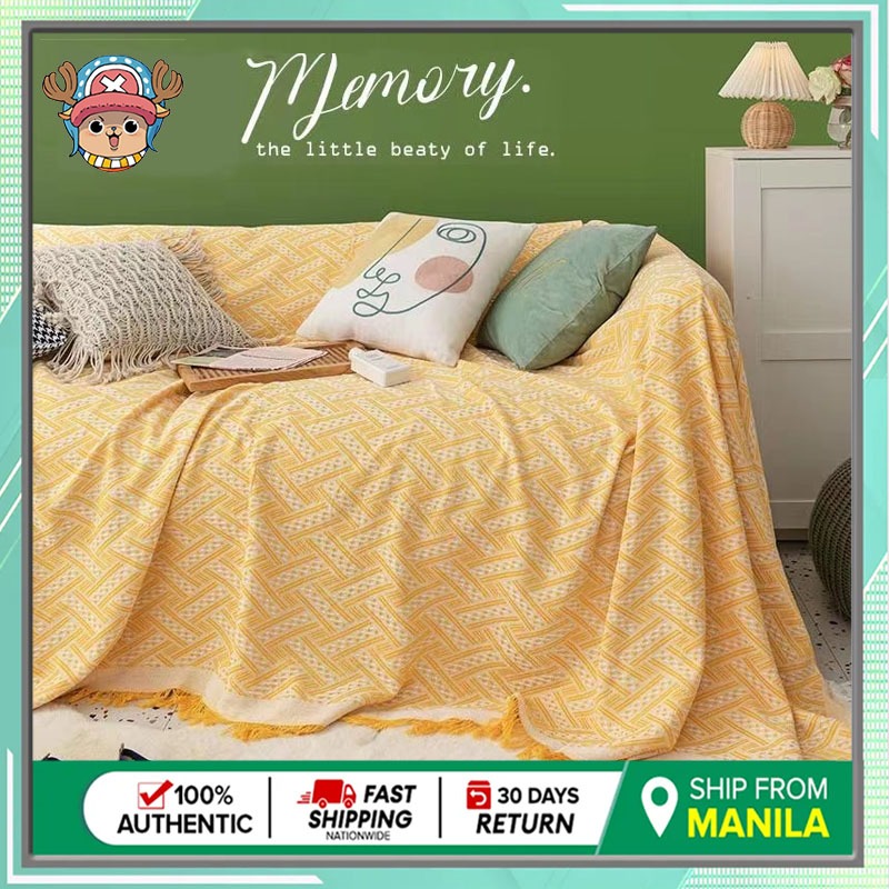 Nordic Solid Color Full Cover Ins Sofa Sofa Blanket Cloth Single Sofa