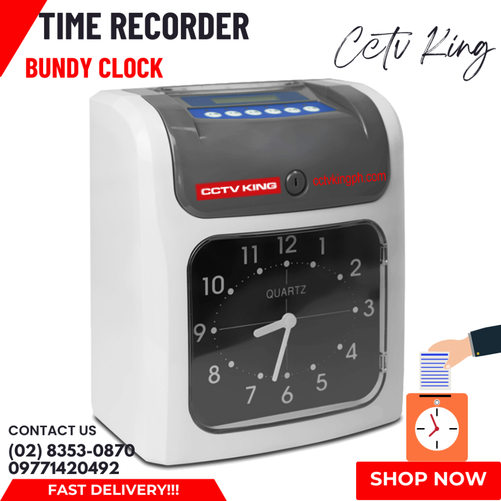 Analog Time Recorder Attendance Bundy Clock Payroll, 100 pcs free time