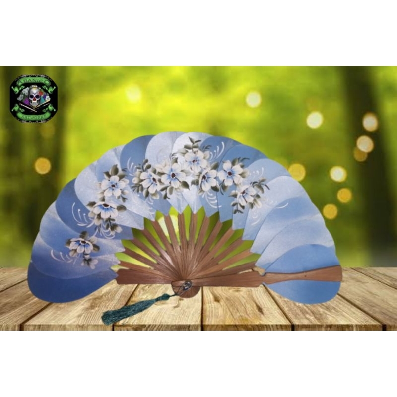hand painted handmade hand fans superg abanico bamboo | Shopee Philippines