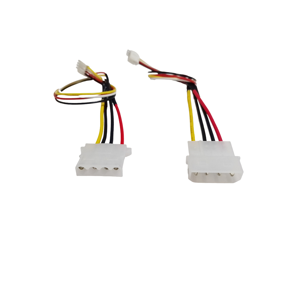 MOLEX IDE POWER 4PIN to MICRO JST PH 2.0 4PIN, BEST FOR HDD POWER SUPPLY EXTENSION CABLE
